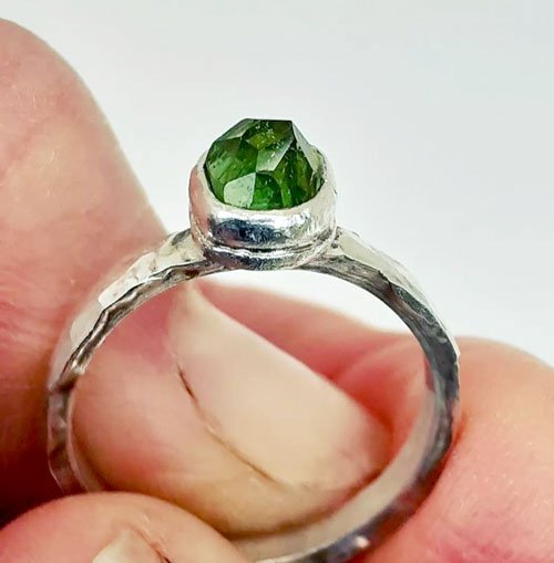 Sarah Steed emerald ring